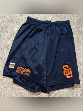 The Rock  ‘Cuse’ Syracuse Orange Orangemen 9.5” Team style Basketball Shorts XXL